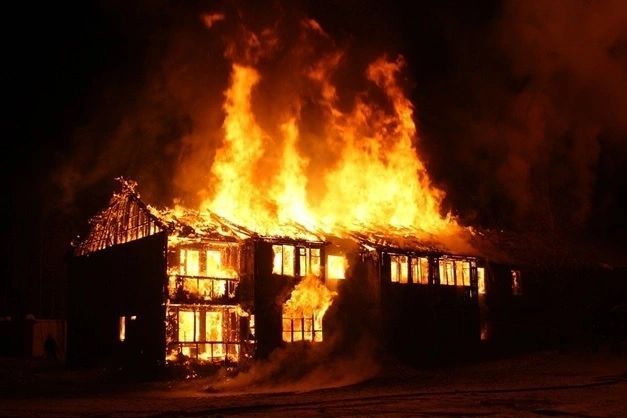 House on fire — San Diego, CA — White Horse Electric
