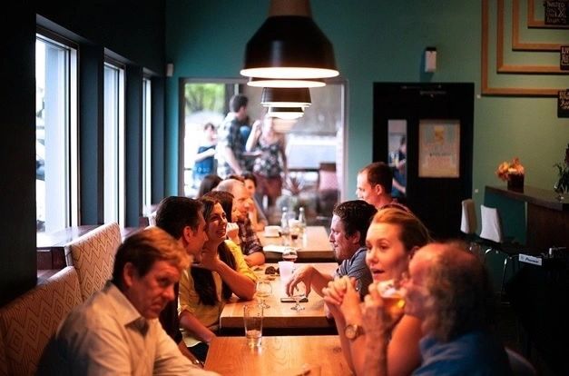 Customer at restaurant — San Diego, CA — White Horse Electric