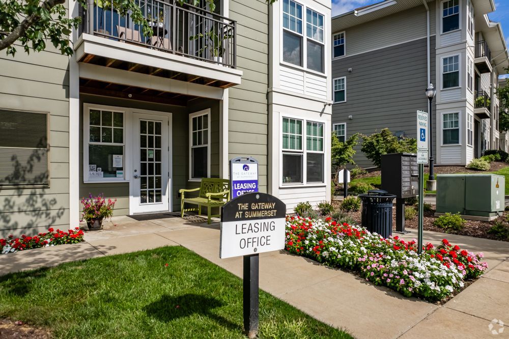 Photo of the leasing office entrance