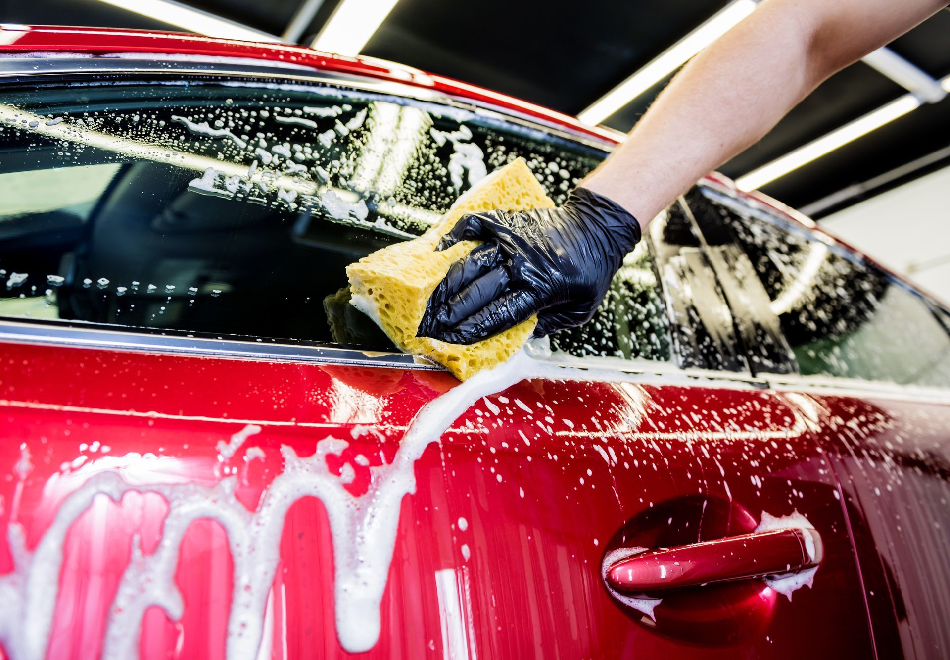 Cleaning car
