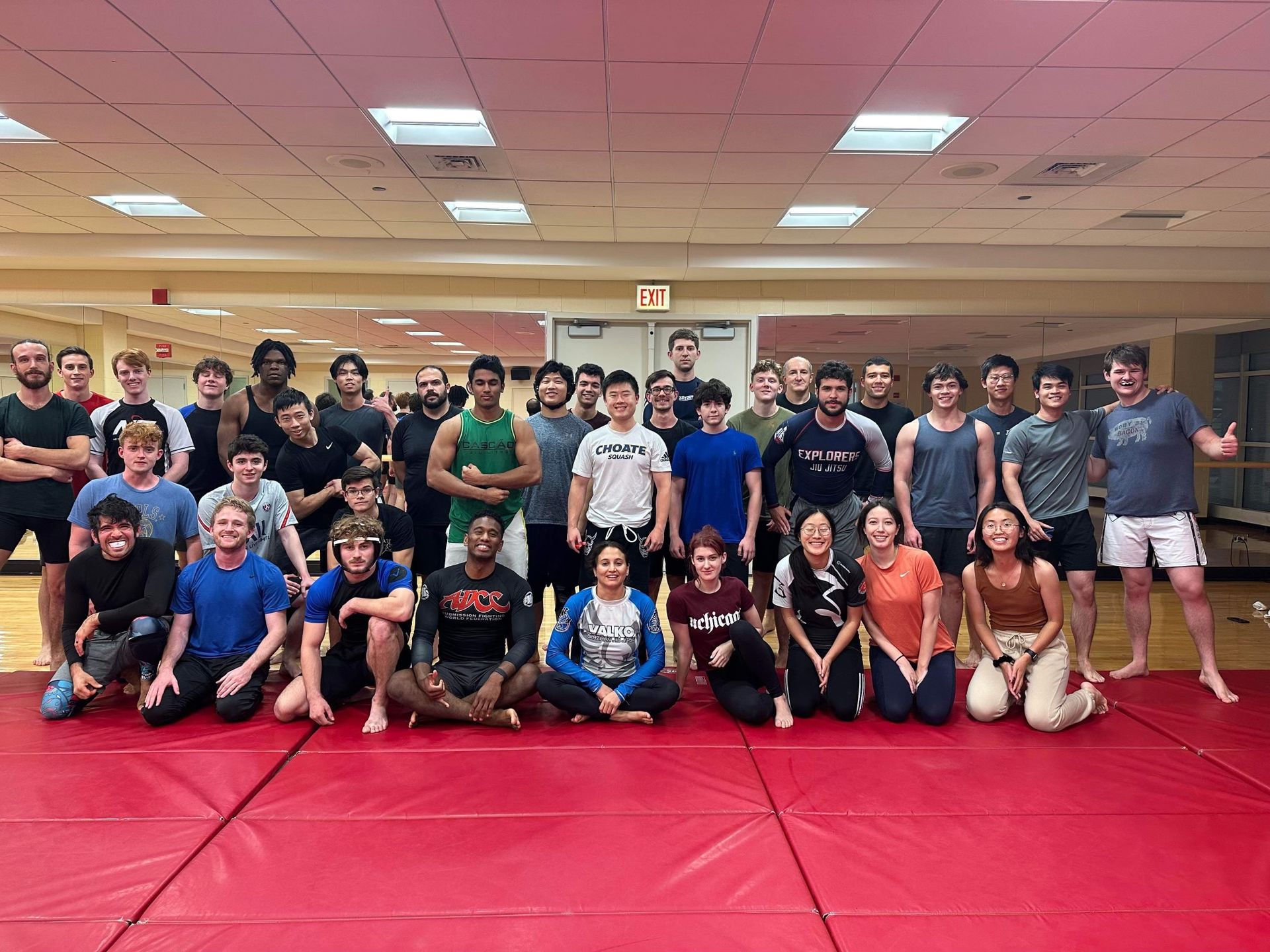 Southside Jiu Jitsu Club members group photo at the gym