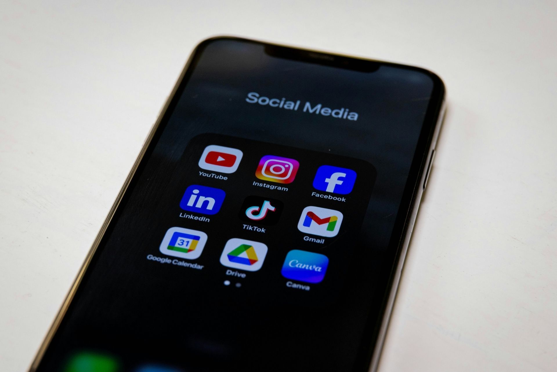 Phone displaying apps for Instagram and Facebook which are part of the Meta