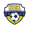 Logo of the Northern Illinois Soccer League; yellow, blue, and white shield with soccer ball and text.