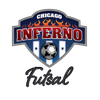 Chicago Inferno Futsal logo: shield with soccer ball, 