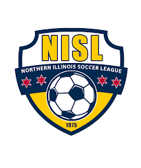 Northern Illinois Soccer League logo: shield with text 