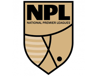 NPL logo: Gold shield with black text 