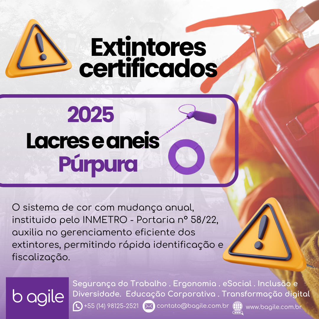 Extintores de Incêndio em 2025: Anéis e lacres na cor púrpura – entenda ...