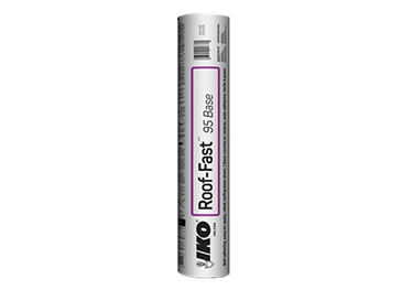 A roll of roof fast 95 base on a white background