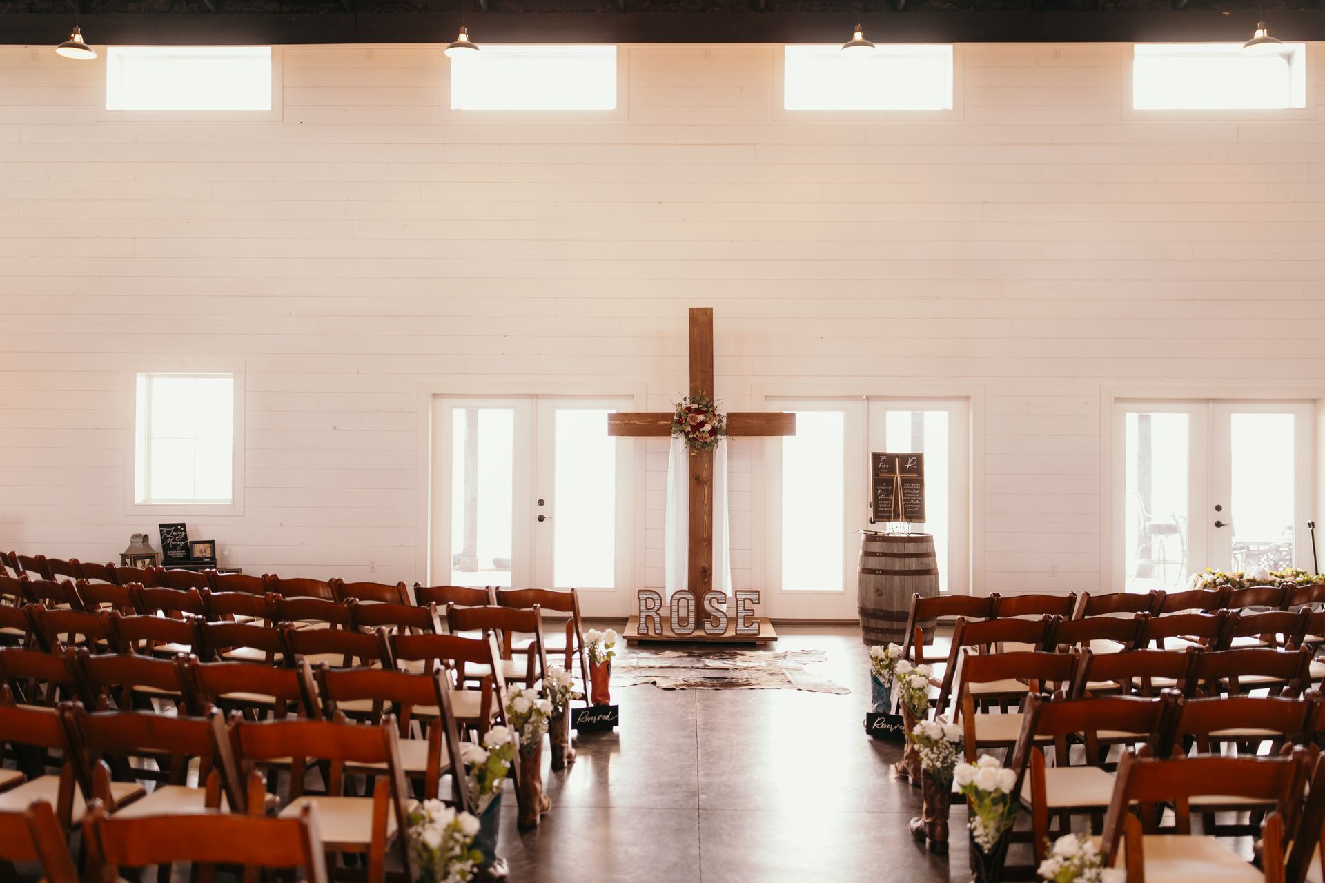 wild wood wedding and event center indoor wedding ceremony
