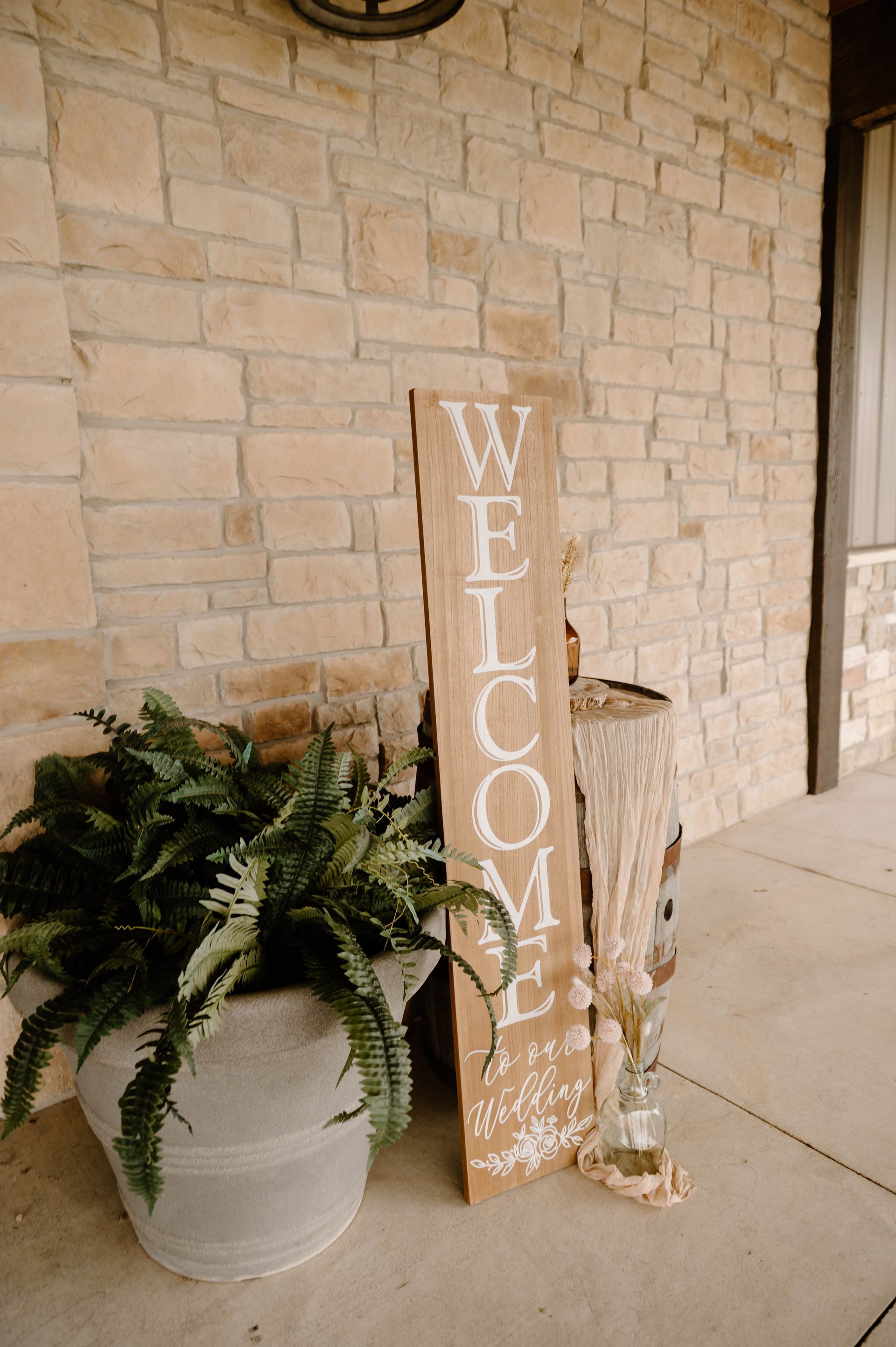 wedding welcome sign