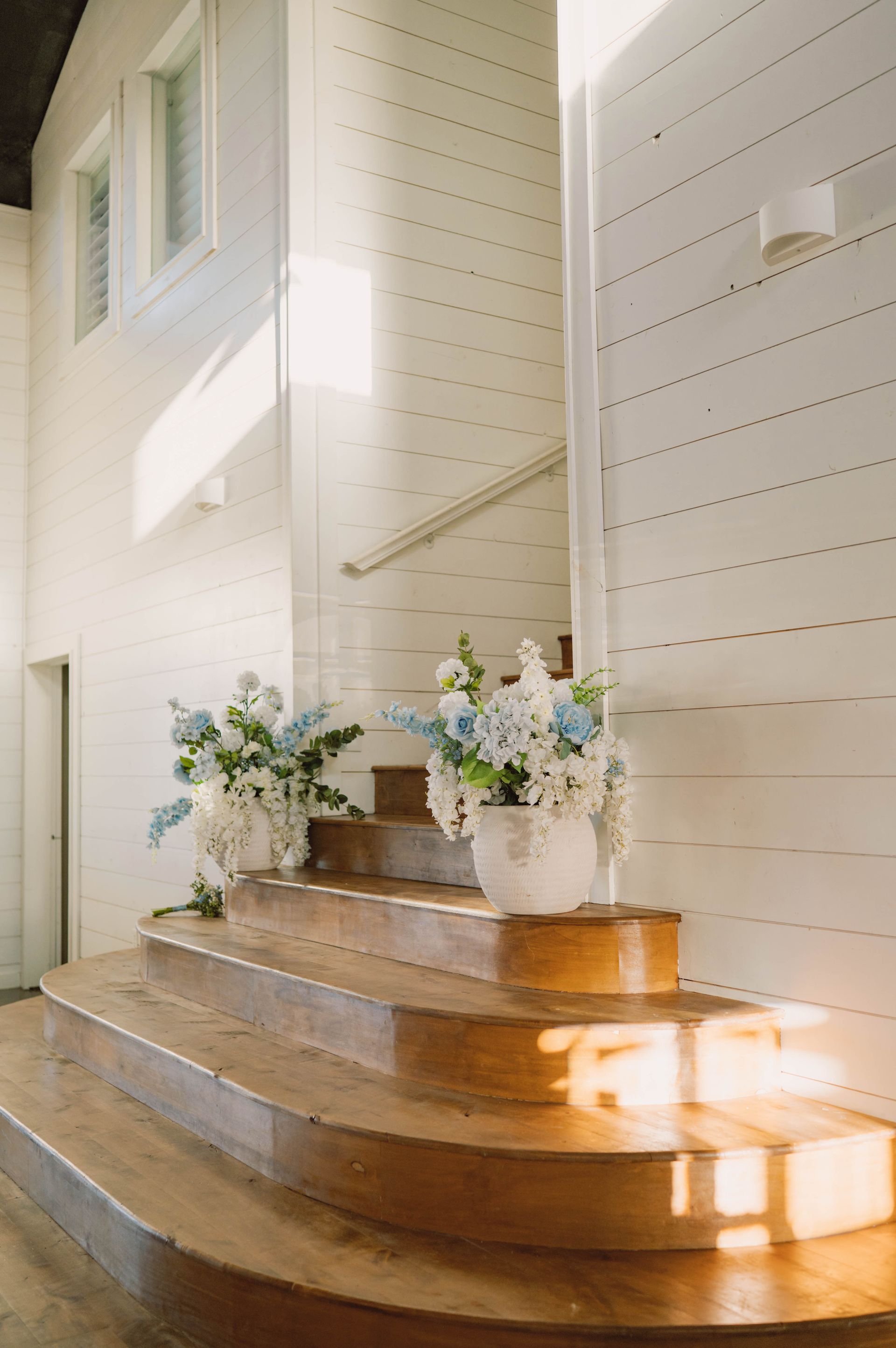 venue wooden stairs