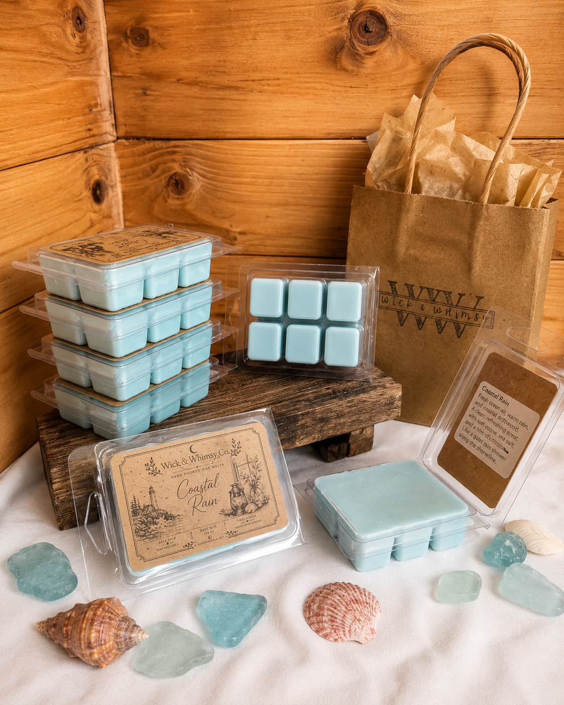 Coastal Rain Wax Melts 6pc