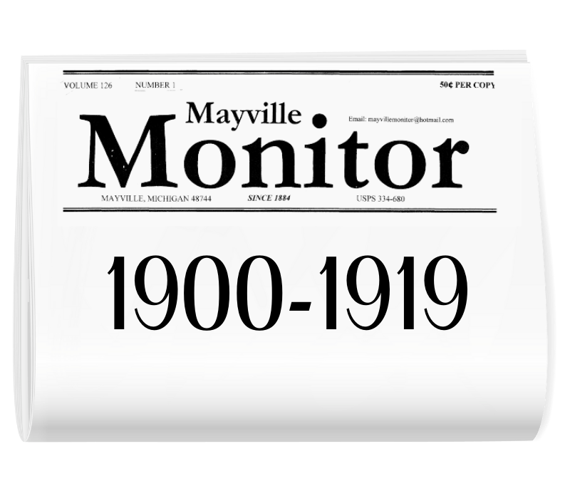 A mayville monitor newspaper from 1900-1919