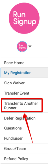 Ventura Marathon - Transfer your Registration to New Runner instructions 