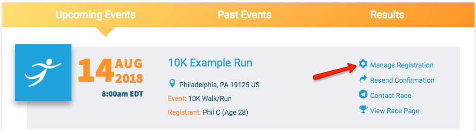 Ventura Marathon - Transfer your Registration to New Runner instructions 