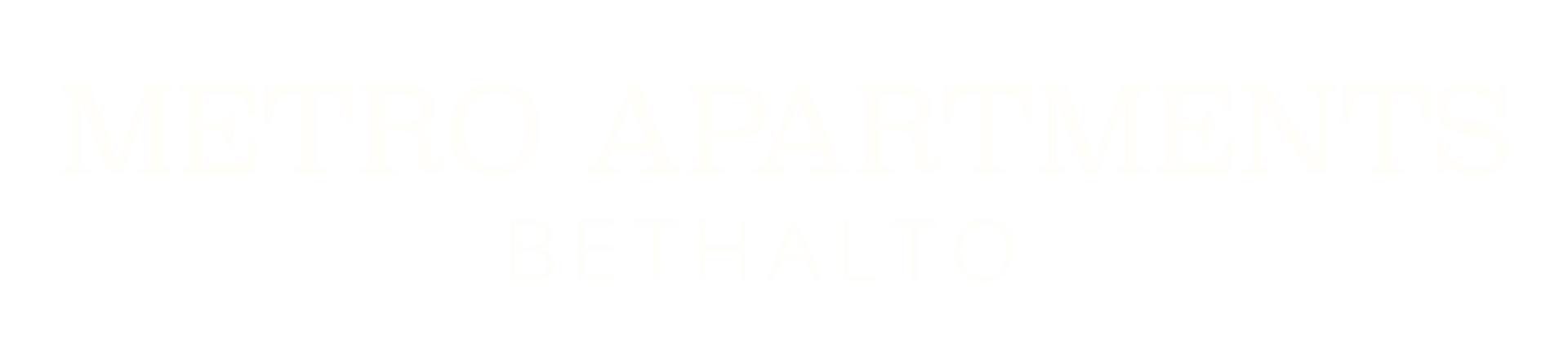 Metro Apartments at Bethalto Logo - footer, go to homepage