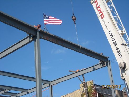 Steel fabrication shop producing structural steel beams and columns. Steel fabrication shop producing structural steel beams and columns.