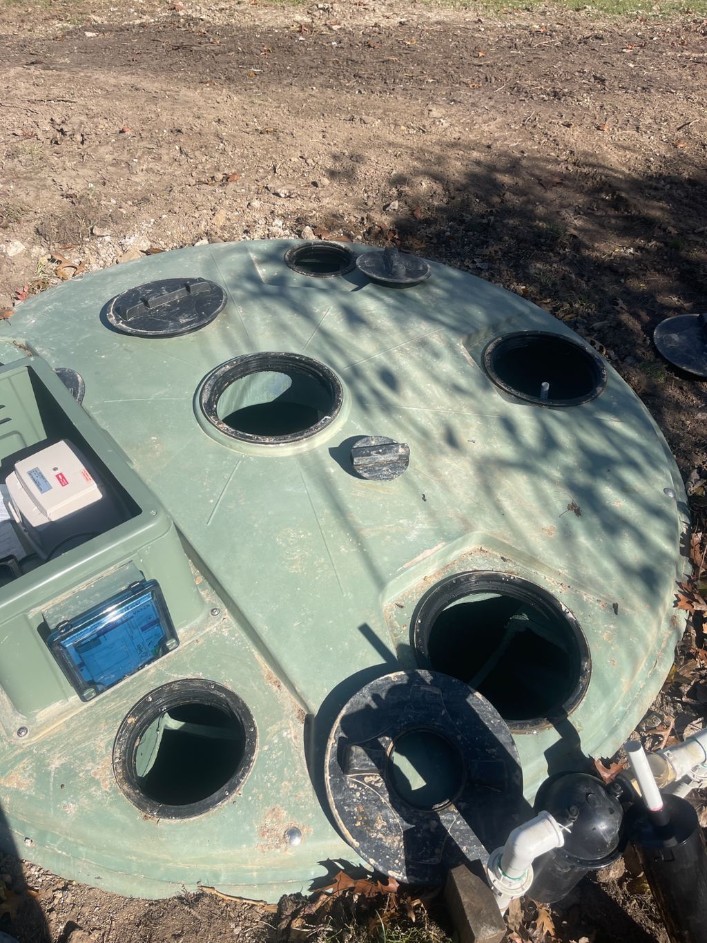 Excavator Working with Septic Tank — Wastewater Management in the Southern Highlands, NSW