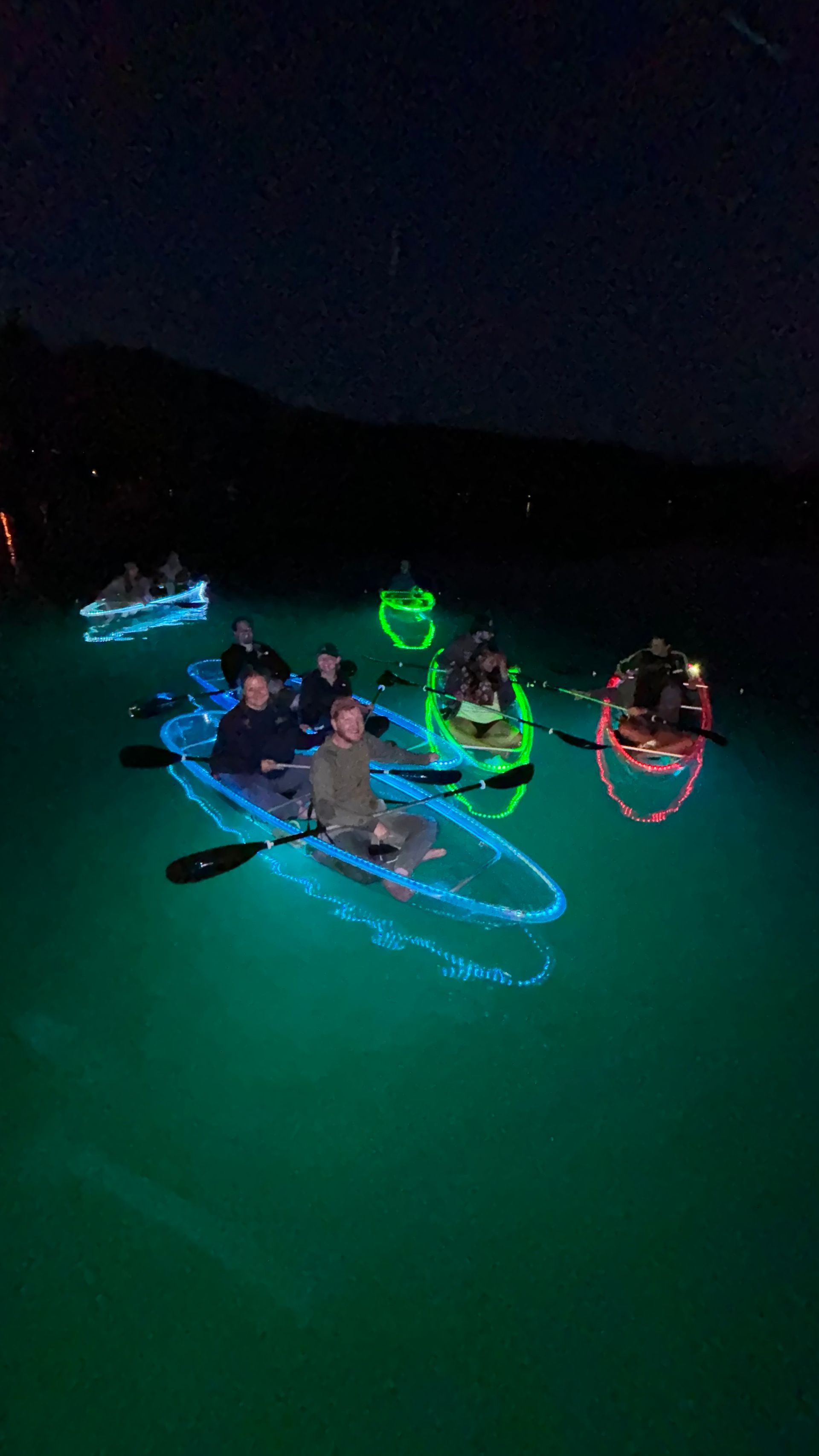 If you're visiting Glacier National Park, you have to try the illuminated glass kayak tour! Paddling through clear waters in a see-through kayak with LED lights was one of the most fun things we did. Perfect for adventure and nature lovers