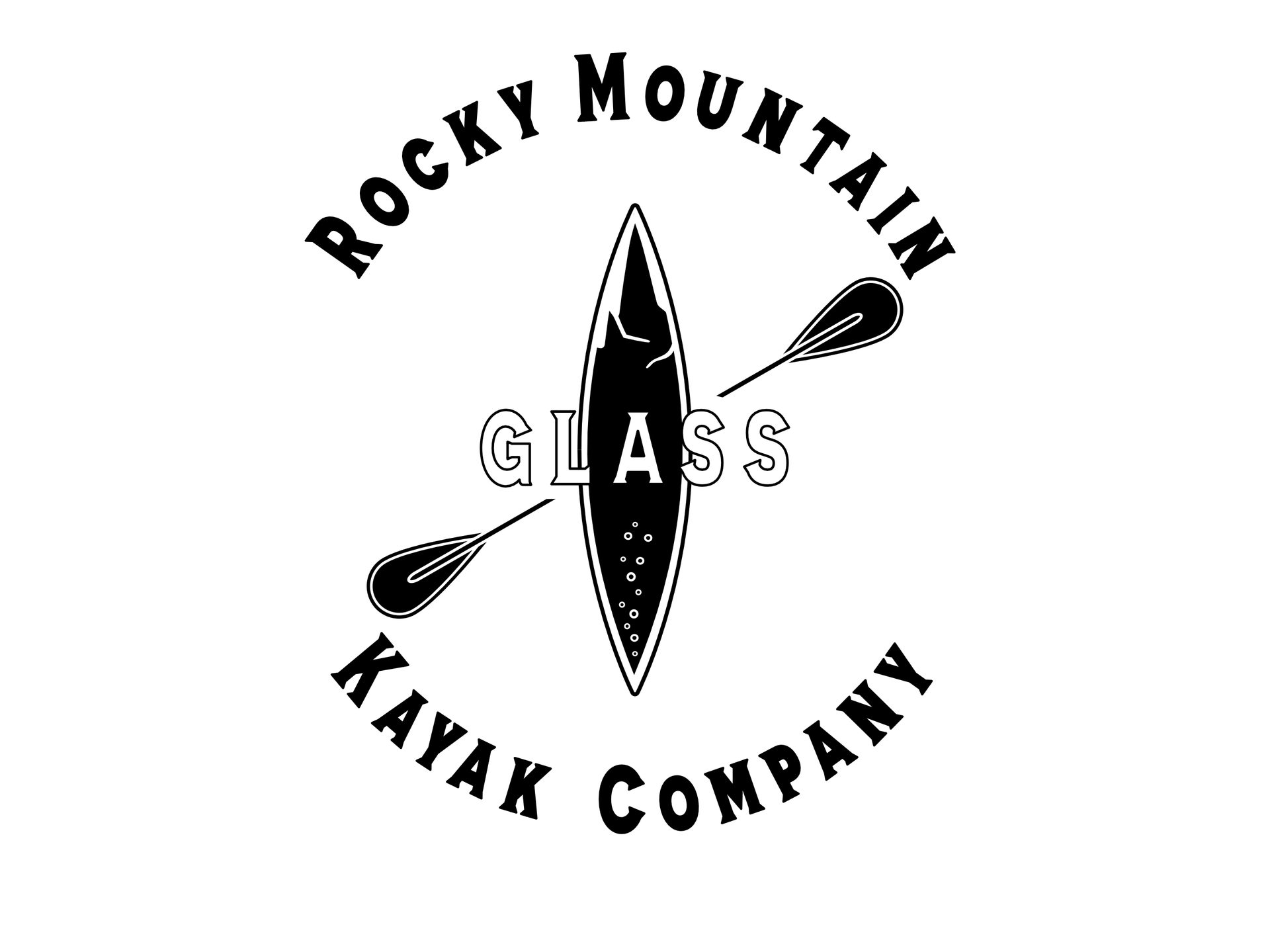 Rocky Mountain Glass kayak company logo