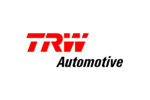 Red TRW logo with the word