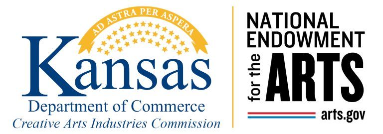 Logos of Kansas Department of Commerce and National Endowment for the Arts, arts.gov.
