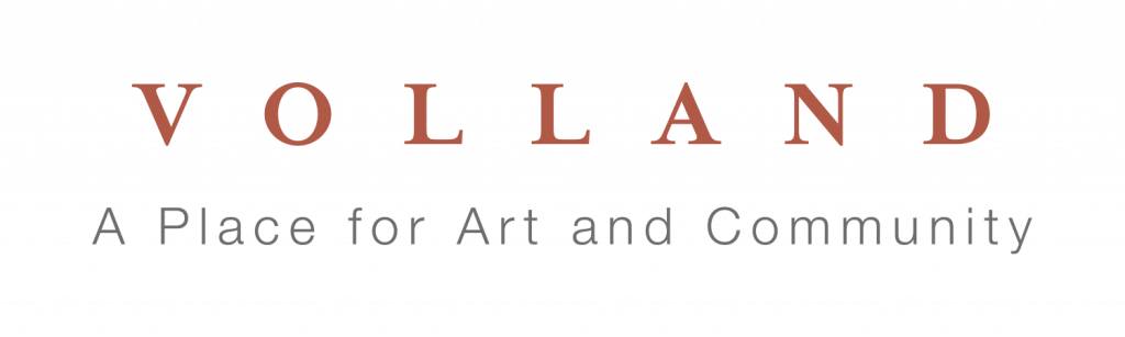 The logo for volland a place for art and community