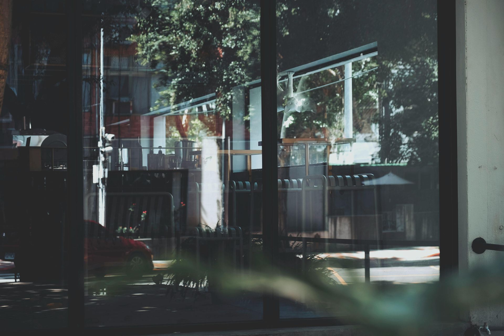 A close-up of an outside door of a restaurant — Grainger Windows & Doors in Ballina, NSW