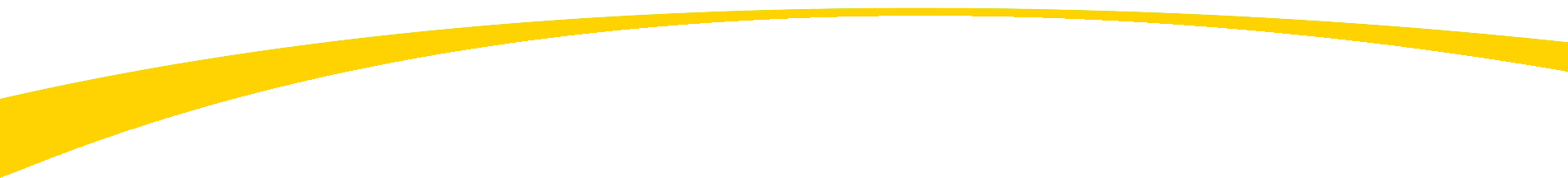 A yellow, blurred, curved line against a white background.