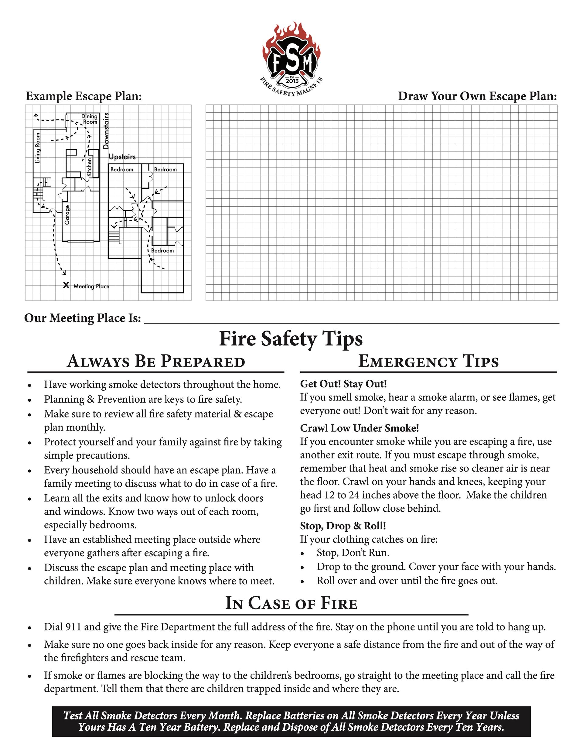 TIPS Download Safety Tips Fire Safety