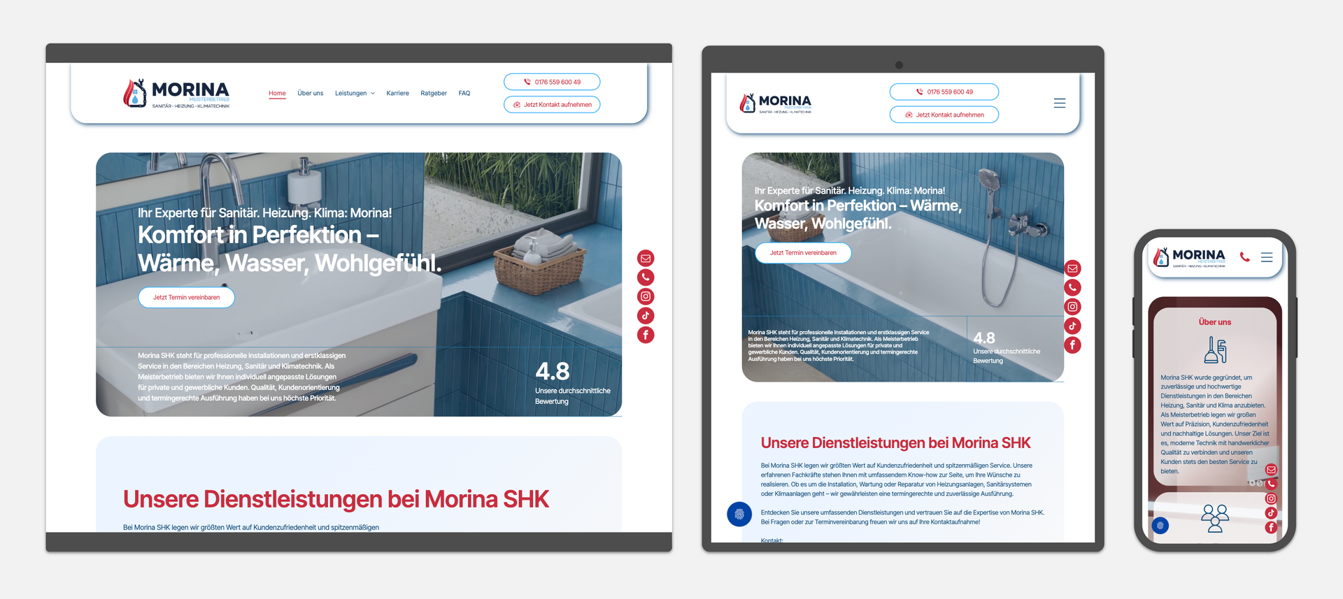 Morina SHK bietet professionelle Lösungen für Sanitär, Heizung & Klima