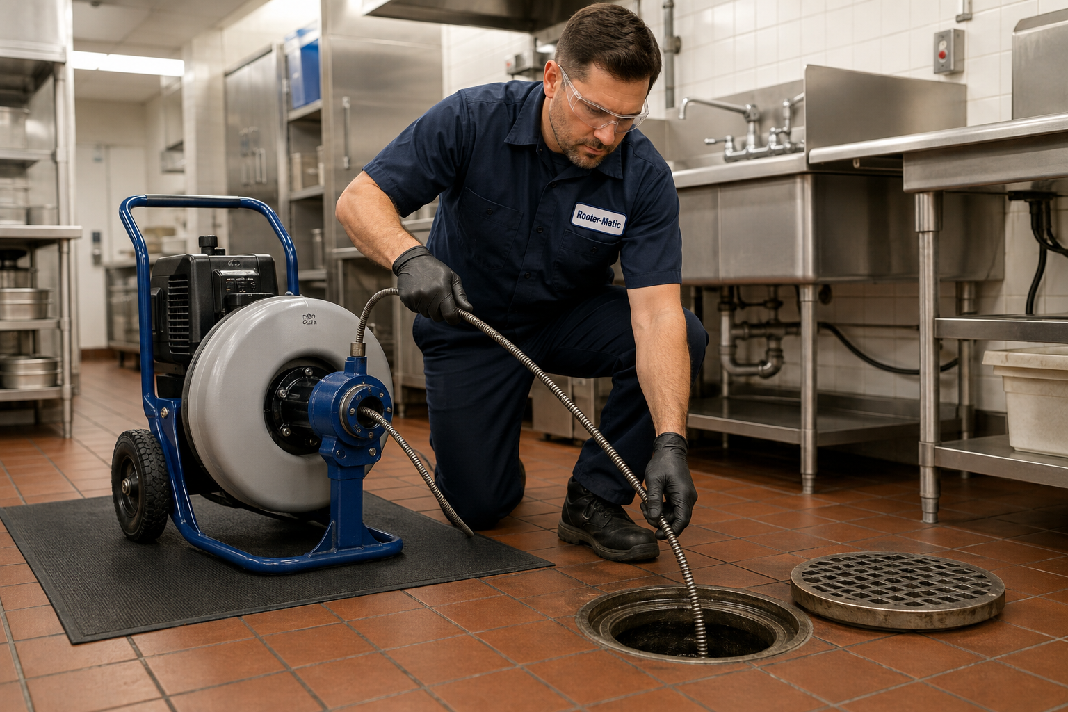 Commercial Drain Cleaning — Peoria, IL — Rooter-Matic Sewer Drain and Septic
