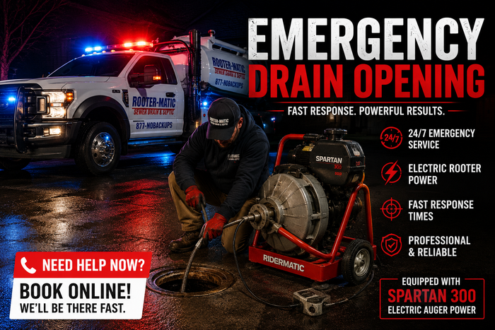 24/7 Emergency Plumbing Services  — Peoria, IL — Rooter-Matic Sewer Drain and Septic

