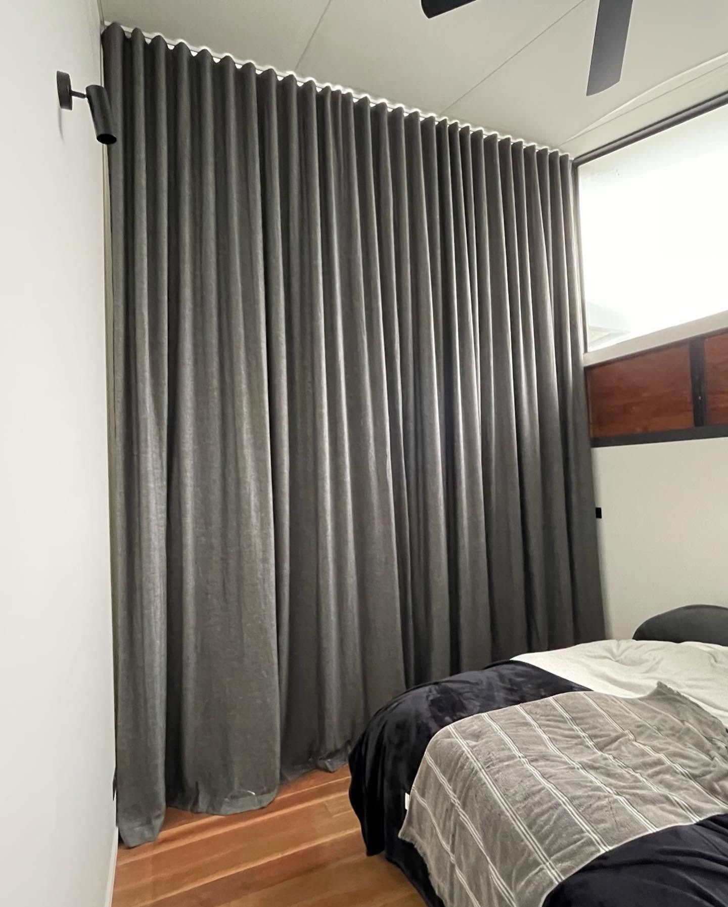 Long S-Fold Curtain in Ballina
