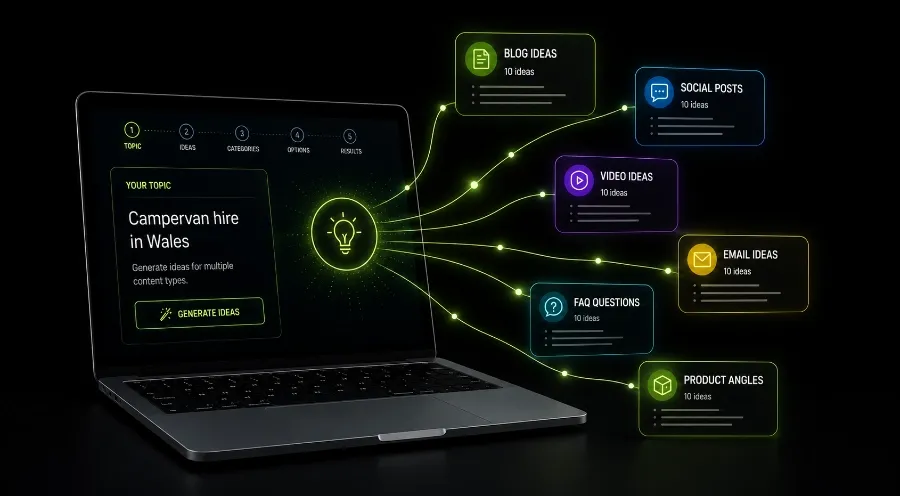 Open laptop displaying a dark green-on-black gaming dashboard interface