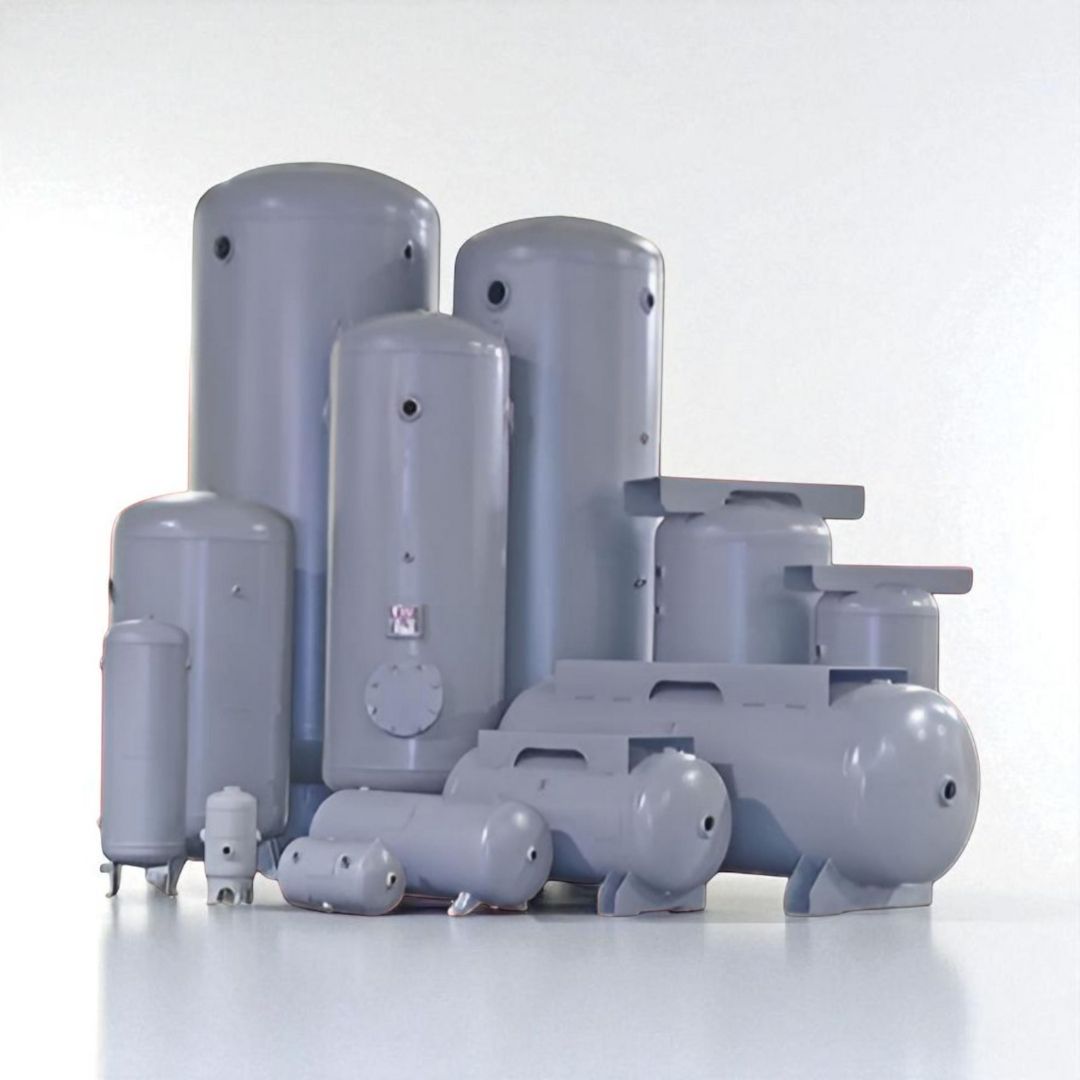 Industrial air receiver tank for compressed air storage and systems – IASTX