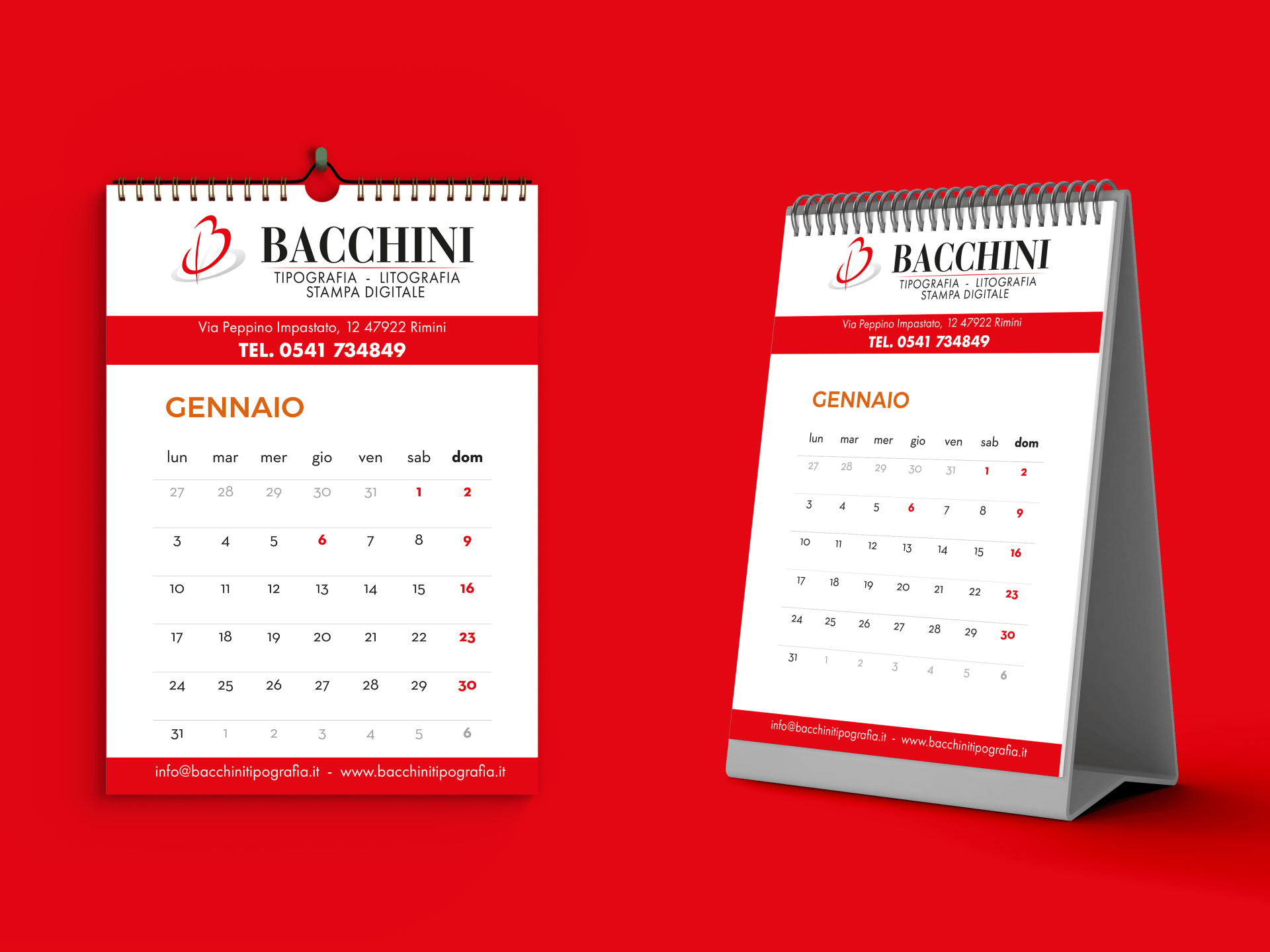 calendari personalizzati