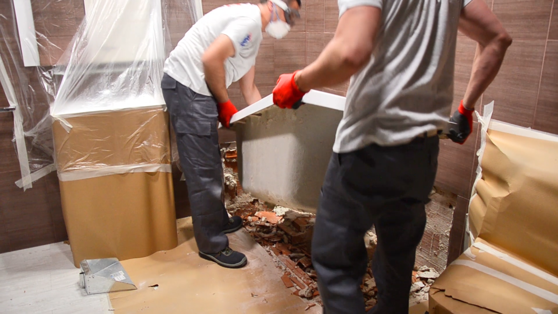 Retiramos la bañera