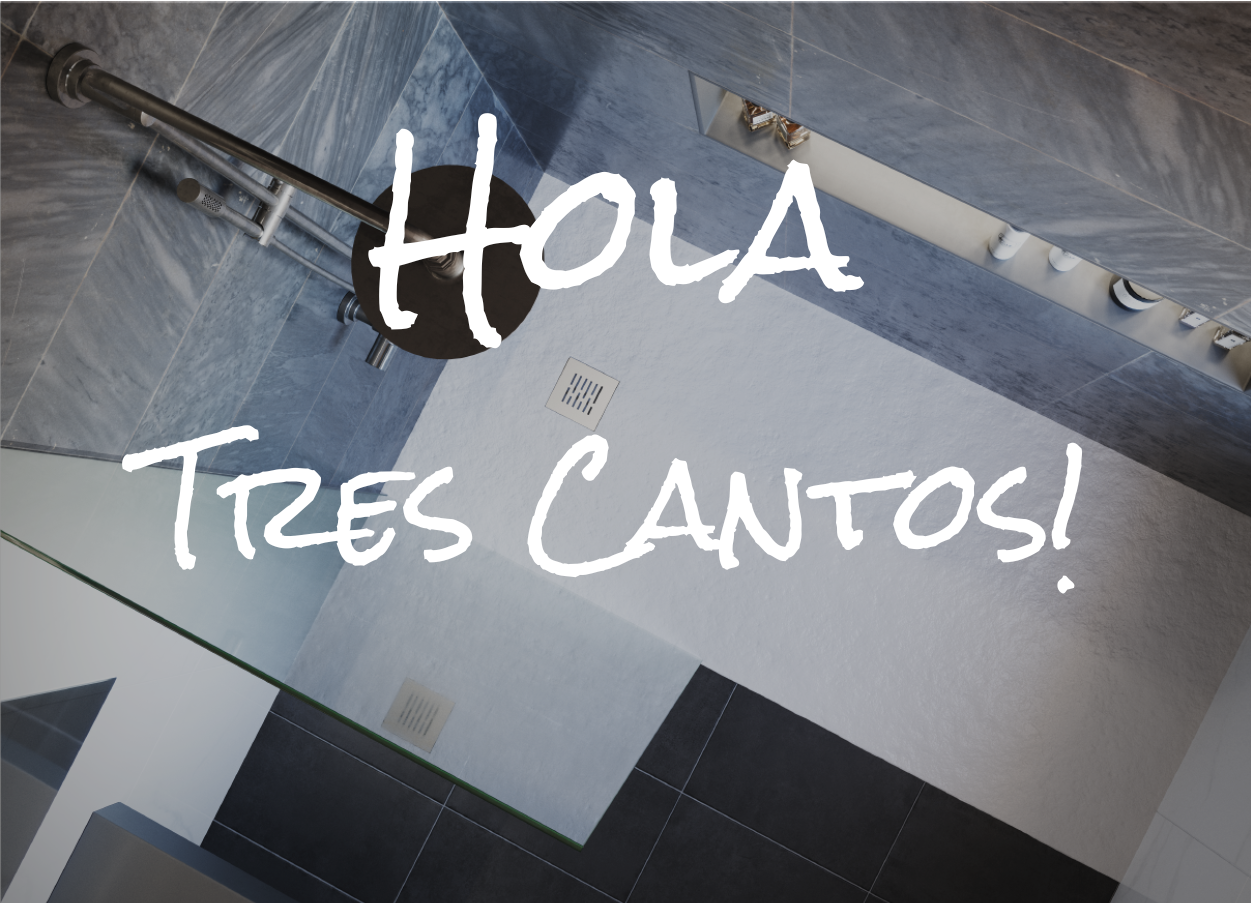 Hola Tres Cantos con un baño de Securibath de fondo