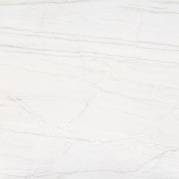 Un primer plano de una encimera de mármol blanco.