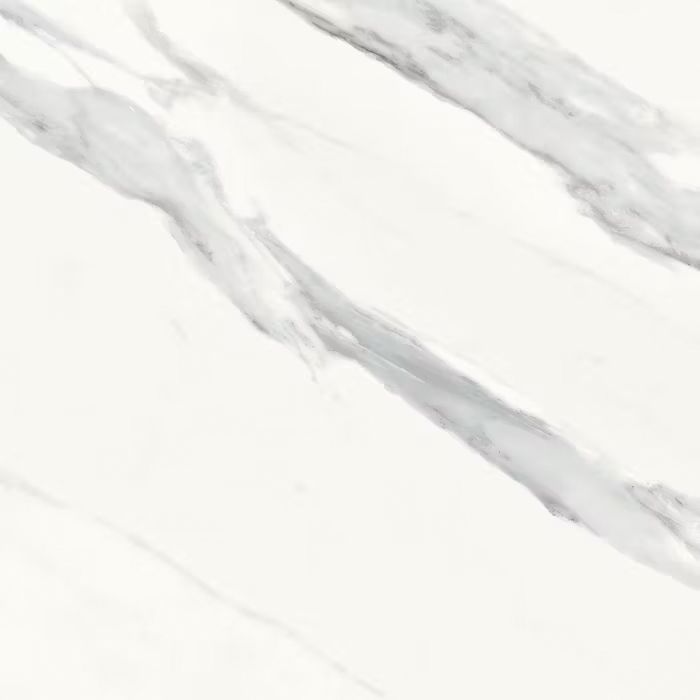 Un primer plano de una baldosa de mármol blanco con textura de mármol.