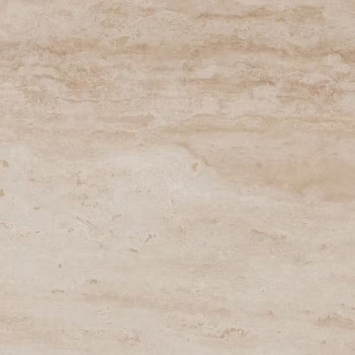 Un primer plano de un azulejo beige con textura de mármol.