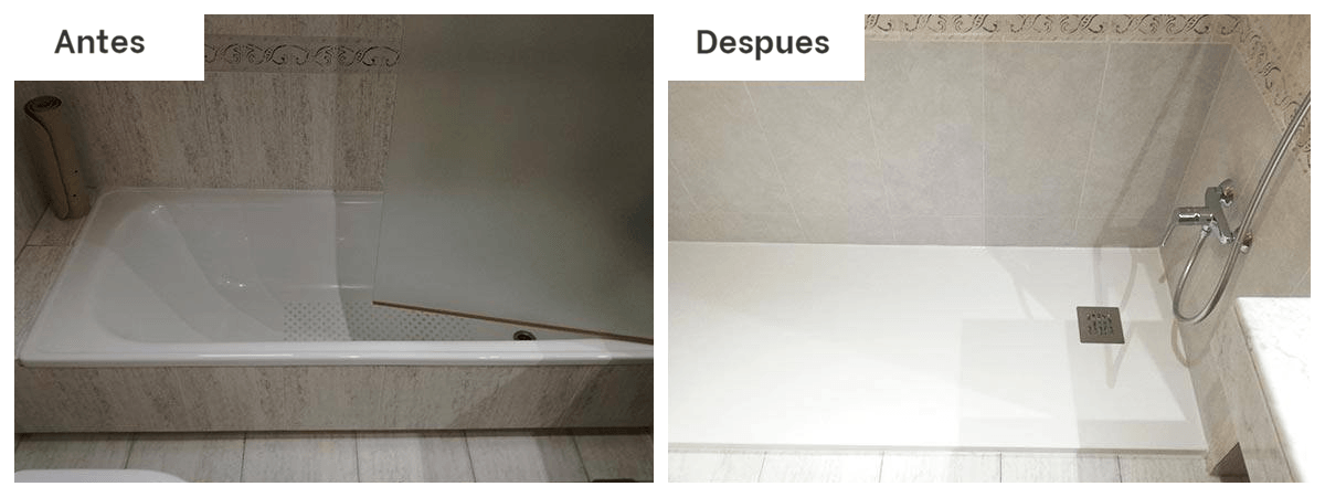 Cambiar bañera por ducha
