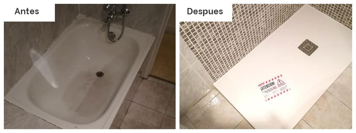 Cambiar bañera por ducha