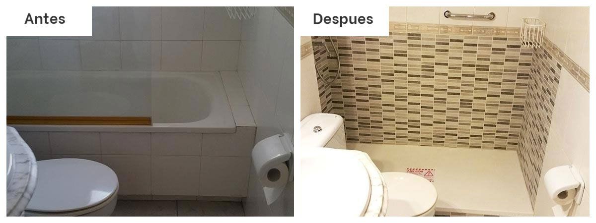 un cambio de bañera por plato y reforma personalizada de Securibath en Palma Mallorca