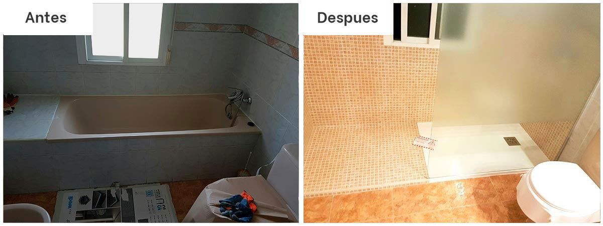 cambio de bañera por plato de ducha reforma en Denia por Securibath