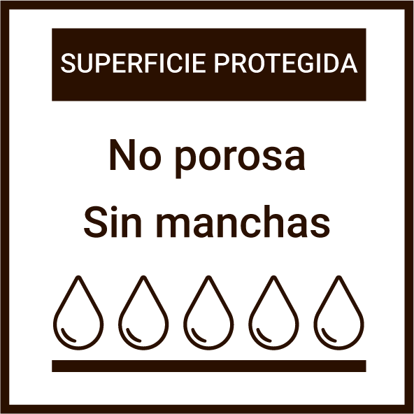 Icono de que los platos tiene superficie protegida