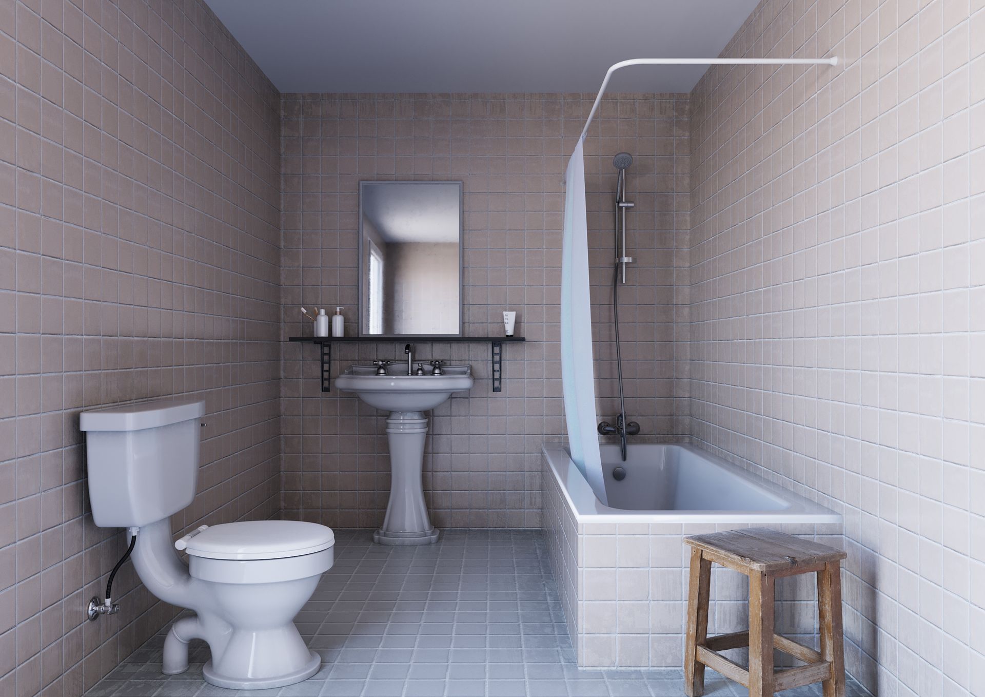 Baño antes del cambio de bañera por plato de ducha