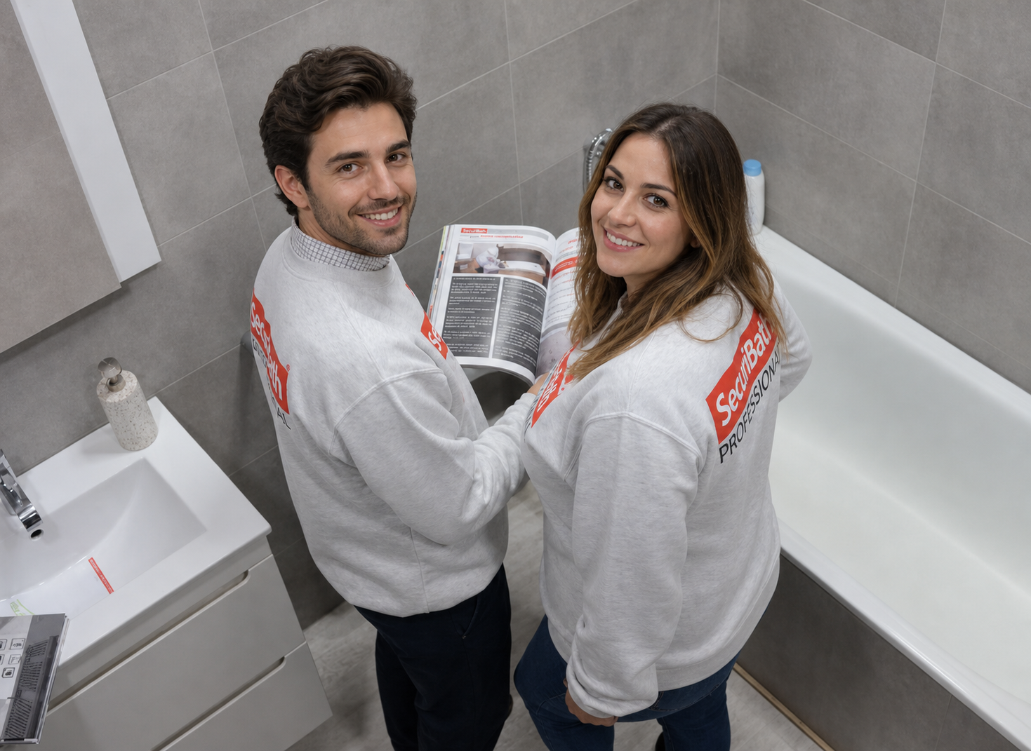 Hola San Agustin del Guadalix con un baño de Securibath de fondo