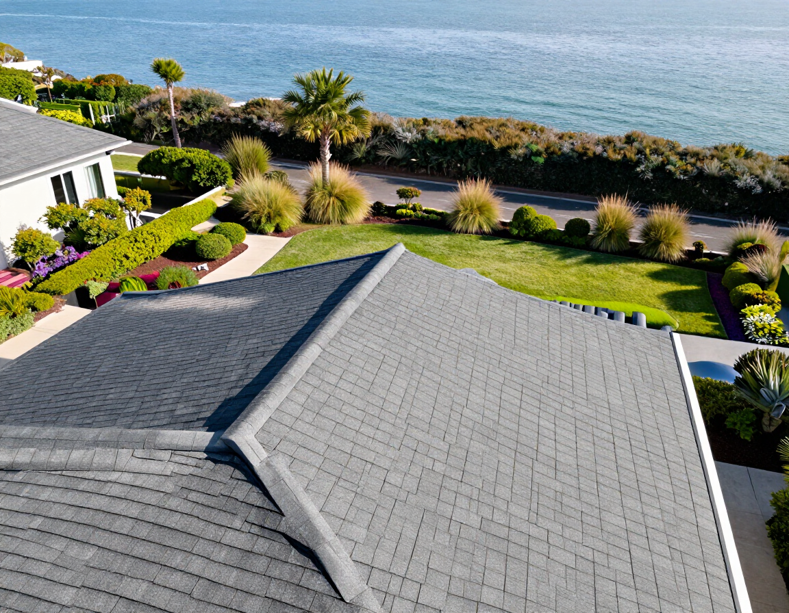 Well-maintained residential roof near the water in Gulf Breeze